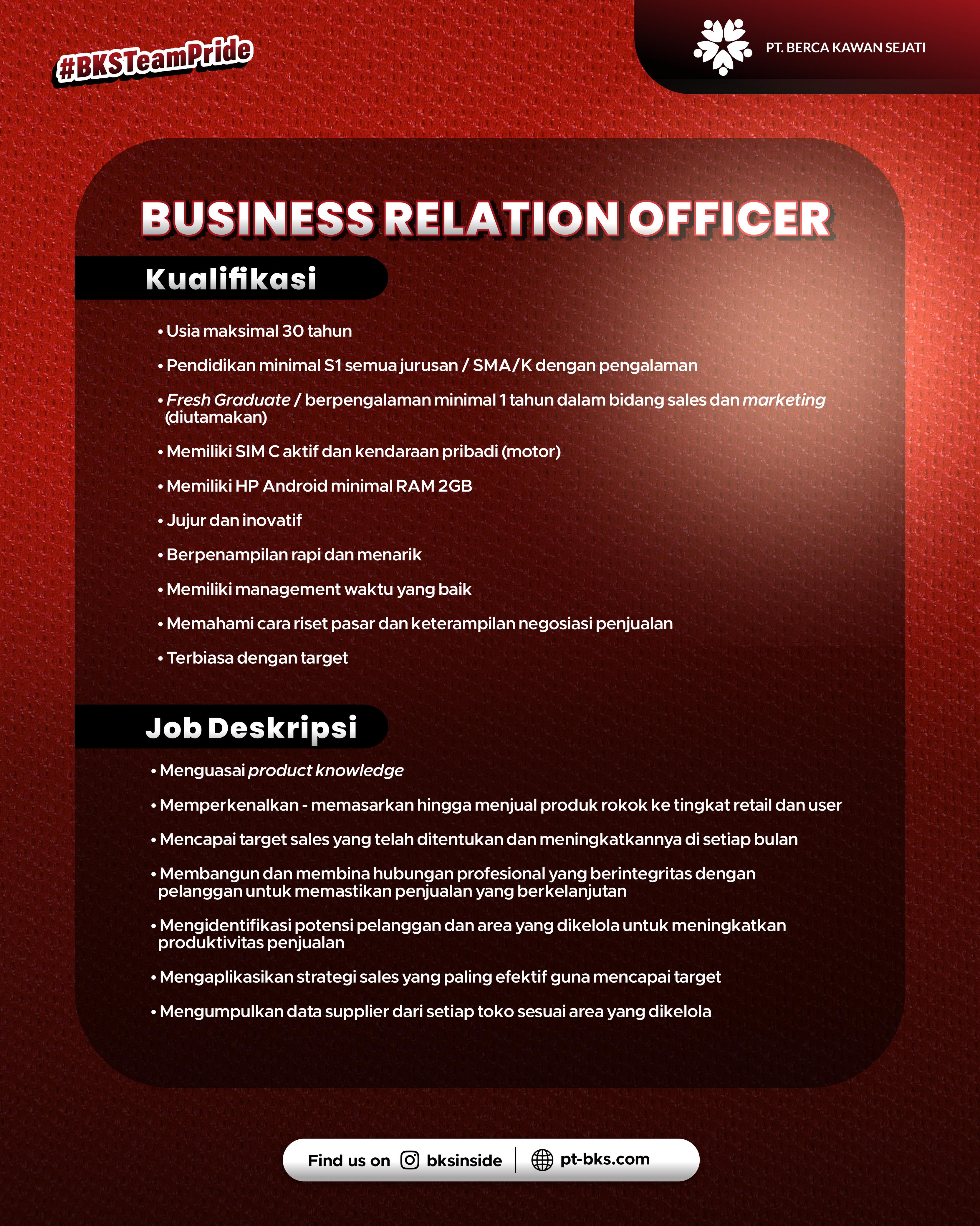Business Relation Officer