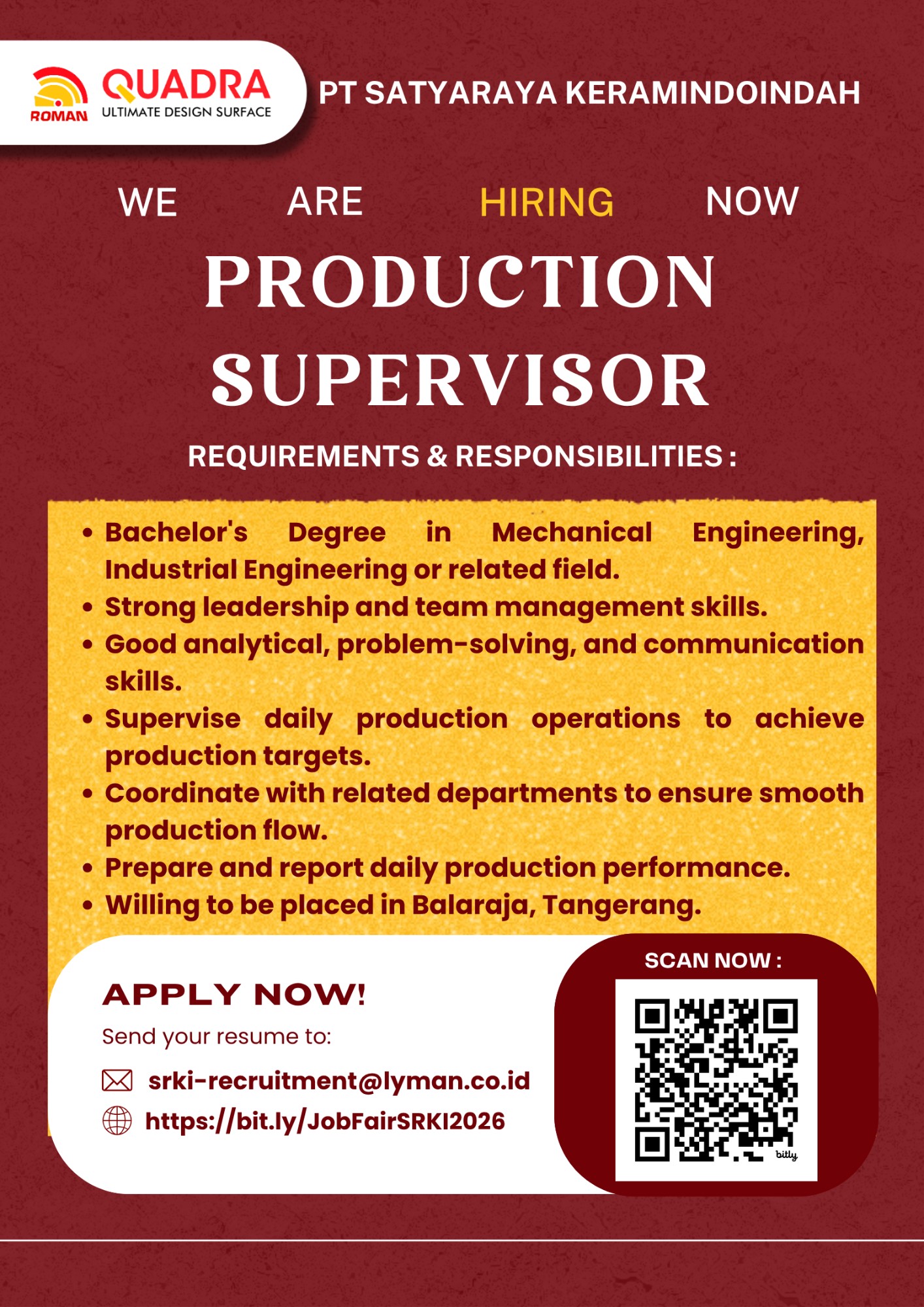 Production Supervisor