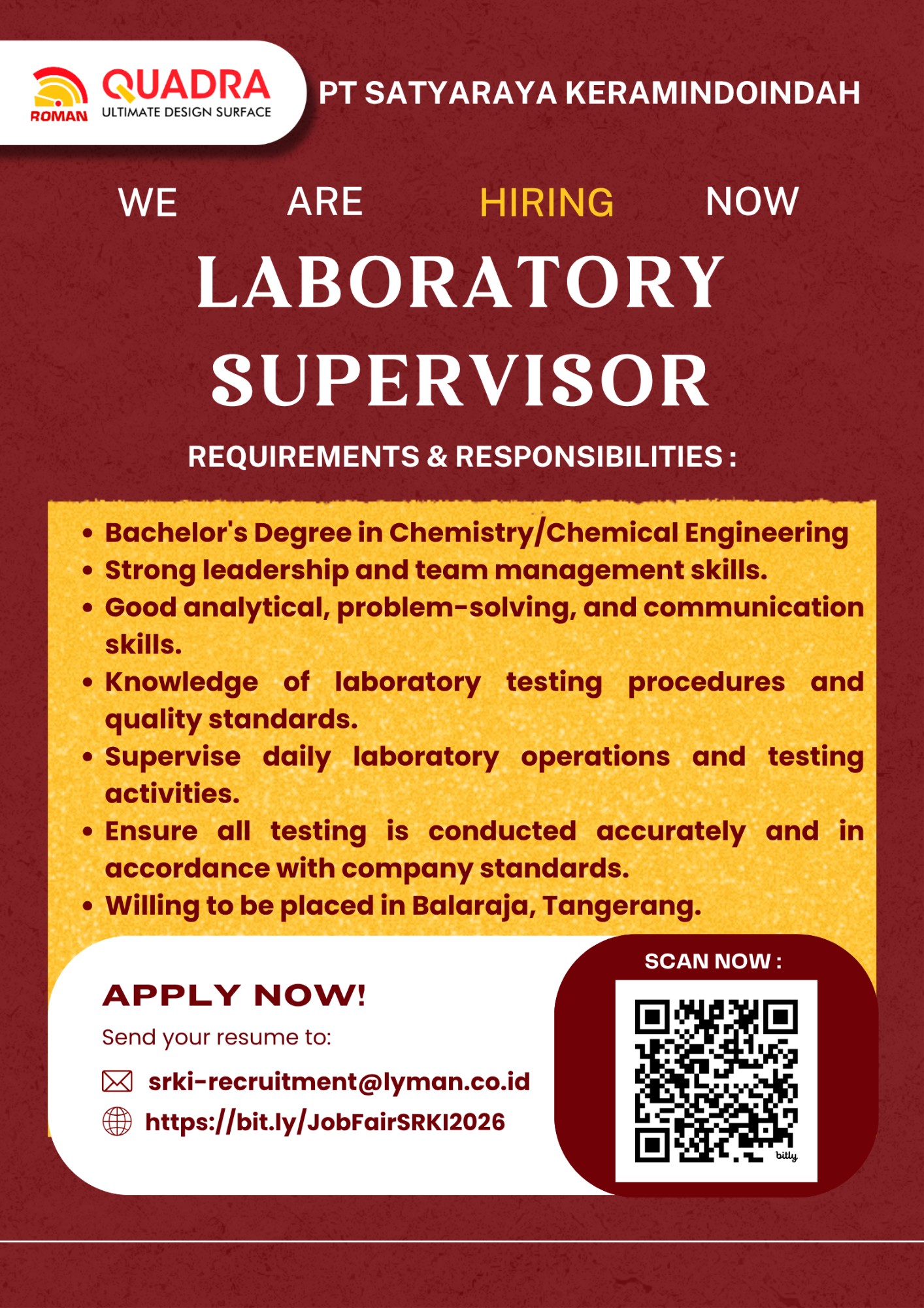 Laboratory Supervisor