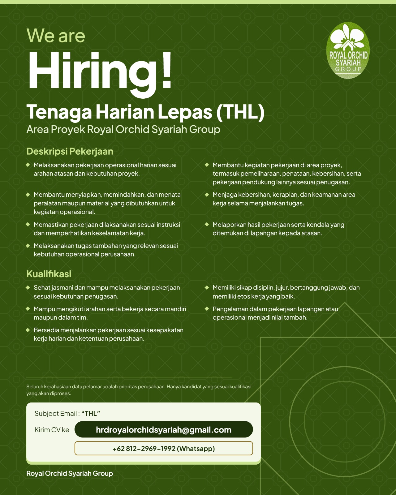 TENAGA HARIAN LEPAS (THL)